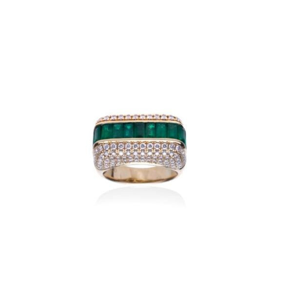 Empress Gemstone & Diamond Ring
