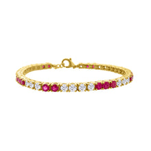 Radiate Diamond & Ruby Eternity Bracelet