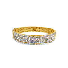 The Bold Beauty Wide Diamond Bangle Bracelet