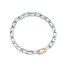 Saxon Chain Link Men's Bracelet with Elongated Clasp