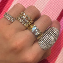 Bezel Set Diamond Hearts All Around Eternity Band Ring