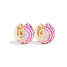 Revel Large Bead Huggie Hoop Earring