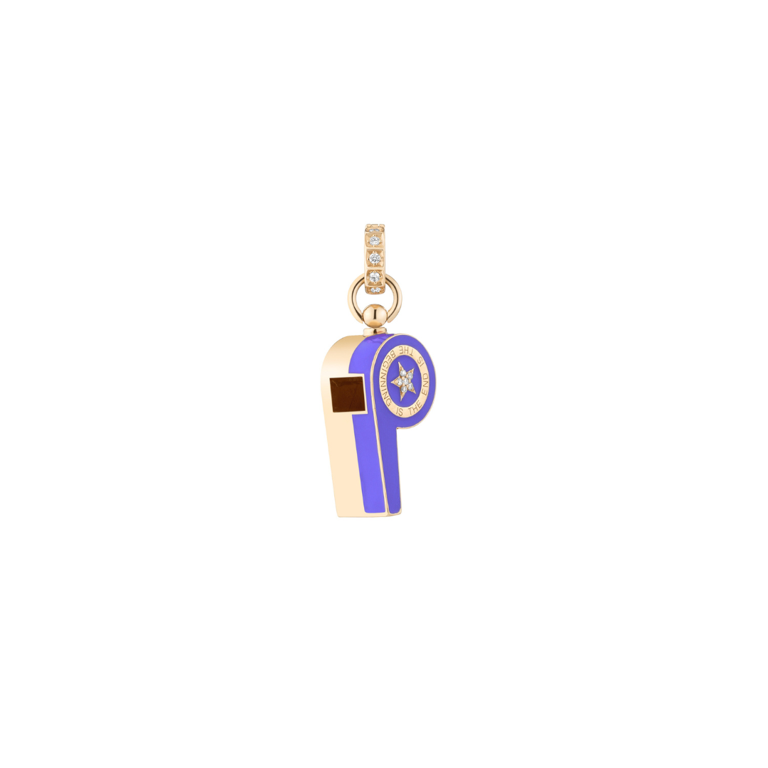 Enamel & Gold Continuum Whistle Charm