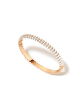 Diamond Borsh Bone White or Jet Black Enamel Bangle Bracelet