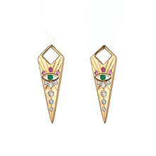 Double Sided Evil Eye Dagger Charm