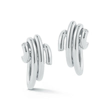 Thoby Gold & Diamond Statement Spiral Earrings