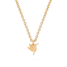 Hummingbird Necklace with Diamond Eye