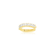 Prong Set Diamond Baguette Ear Cuff