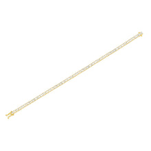 Prong Set Diamond Baguette Eternity Tennis Bracelet