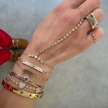 Love Always Rainbow Sapphire & Diamond Band Ring