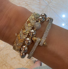 Pave Diamond Storm Bangle Bracelet