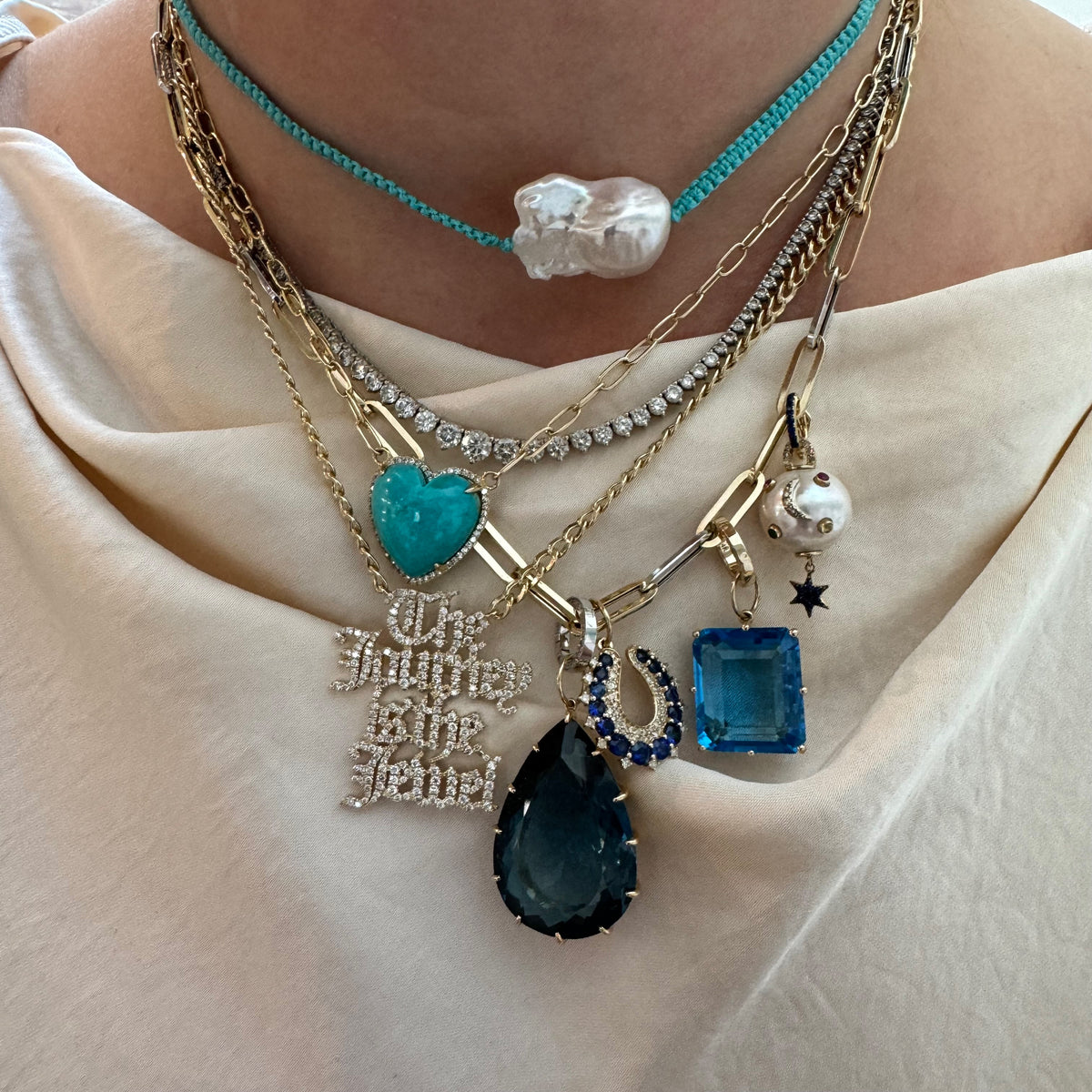 Two-Tone Essential Paperclip Chain Necklace – Milestones by Ashleigh ...
