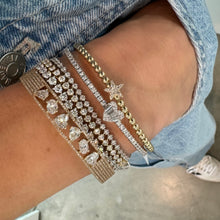 Stellar Star Beaded Ball Flex Cuff Bracelet