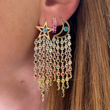 Supernova Opal & Rainbow Sapphire Shimmy Stud Earrings