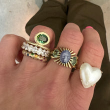 Pearl Heart Signet Ring