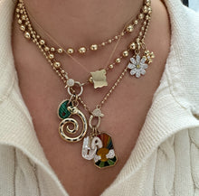 Milestones by AB for Eriness Diamond Marquis Coiled Snake Charm Pendant