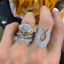 Rich Strike Diamond Horseshoe Statement Ring