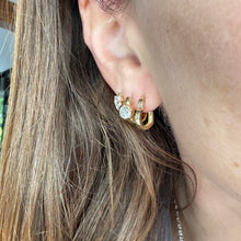 High Polish Heart of Gold Huggie Hoop Earrings