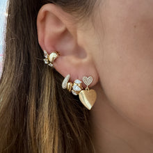 Lab Grown Diamond Wide Huggie Hoops