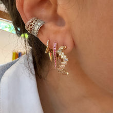 The Luxe Gemstone To the Point Diamond Dagger Earrings