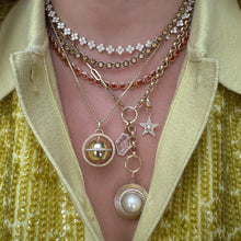 Stunning Gemstone & Diamond Star Charm Pendant