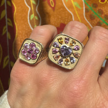 One of a Kind Pink Sapphire Heart Burst Ring