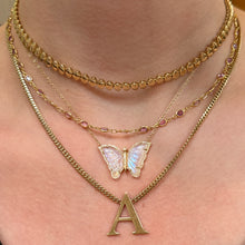Magic Gemstone & Diamond Butterfly Necklace