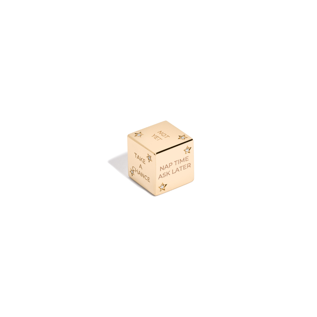 Gold or Silver Fortune Dice Toy Charm