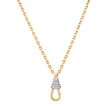 Glitzy Gold Chain with Diamond Enhancer Drop Clip