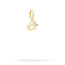 Groovy Mini Diamond Heart Charm