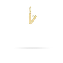 Groovy Mini Diamond Initial Charm