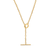 Toggle Charm Holder Lariat Chain Necklace