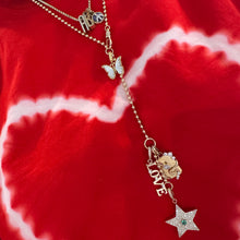 Double Sided Emerald & Pave Diamond Star Charm Pendant
