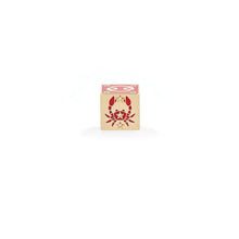 Ceramic & Diamond Zodiac Block Big Bead