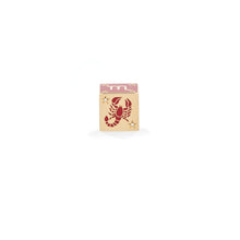 Ceramic & Diamond Zodiac Block Big Bead