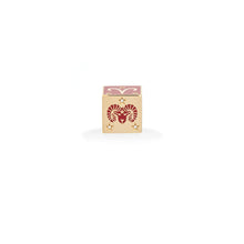 Ceramic & Diamond Zodiac Block Big Bead