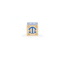 Ceramic & Diamond Zodiac Block Big Bead