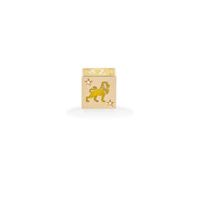 Ceramic & Diamond Zodiac Block Big Bead