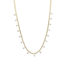 Diamond Tennis Necklace with Perfect Pear Accents