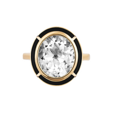 Melange Oval Shape Semi Precious Stone Ring