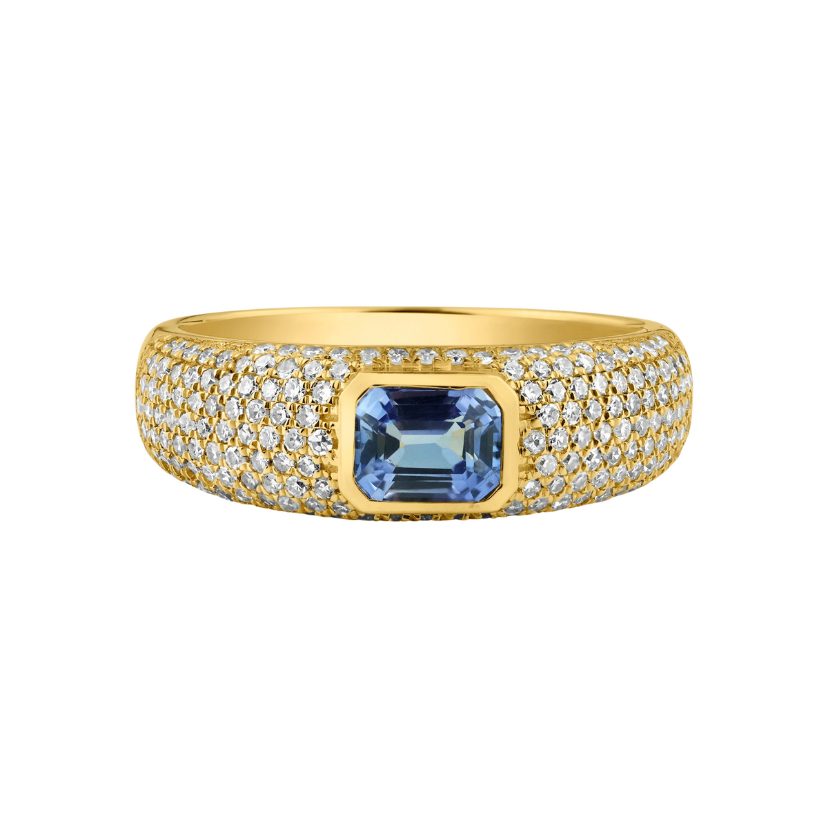 Bezel Set Gemstone & Diamond Stacking Ring Milestones by Ashleigh Bergman