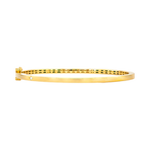 Classic Ombre Sapphires & Diamond Baguette Bangle Bracelet