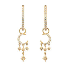 Make a Wish Small Crescent Moon & Star Earring Charm