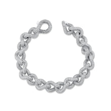 Diamond Pave Infinity Link Bracelet