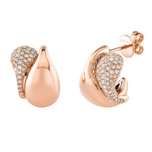 Diamond Double Drip Huggie Earrings