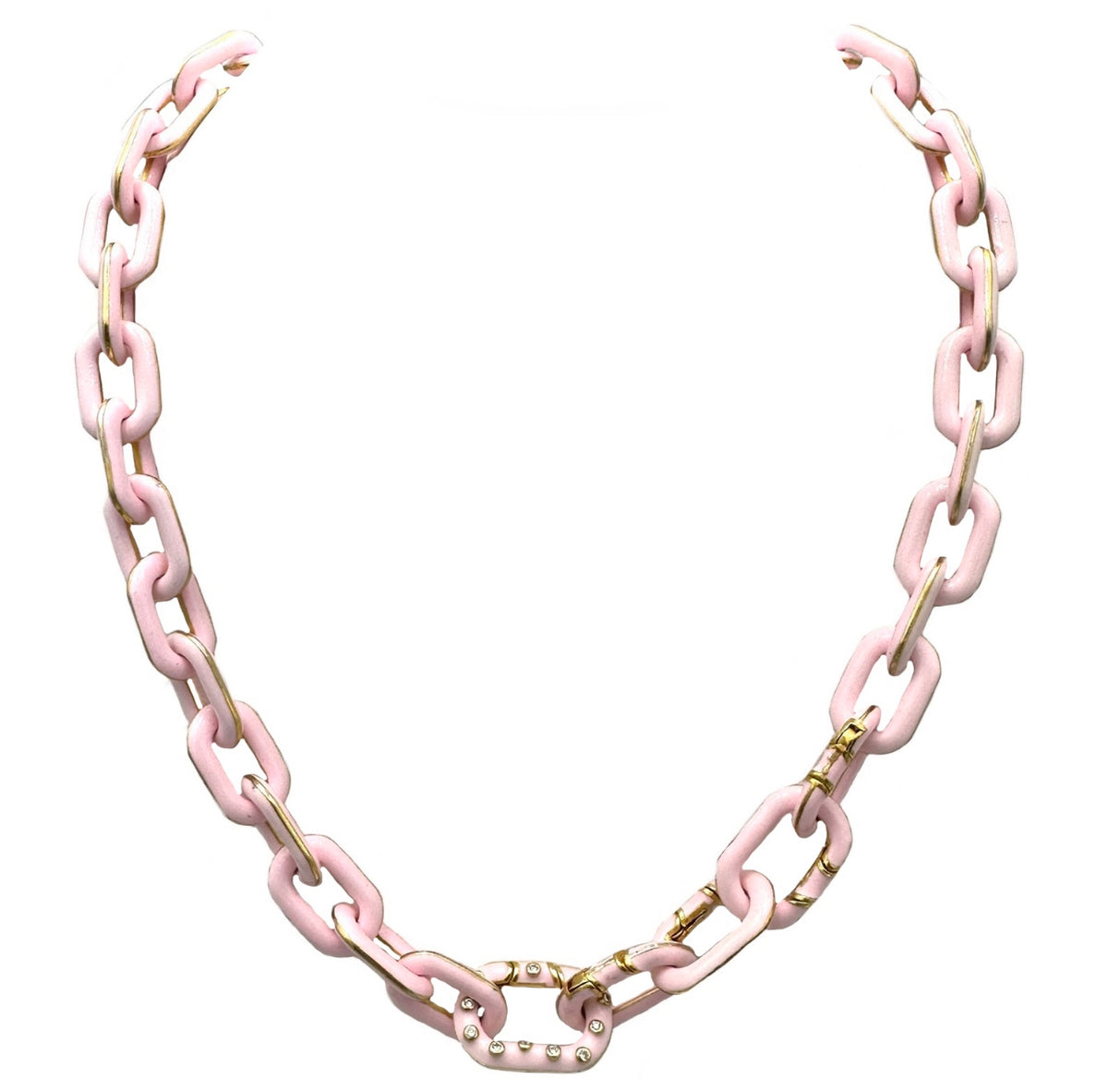 AMJ Lisbon Chain Link Pendant Necklace