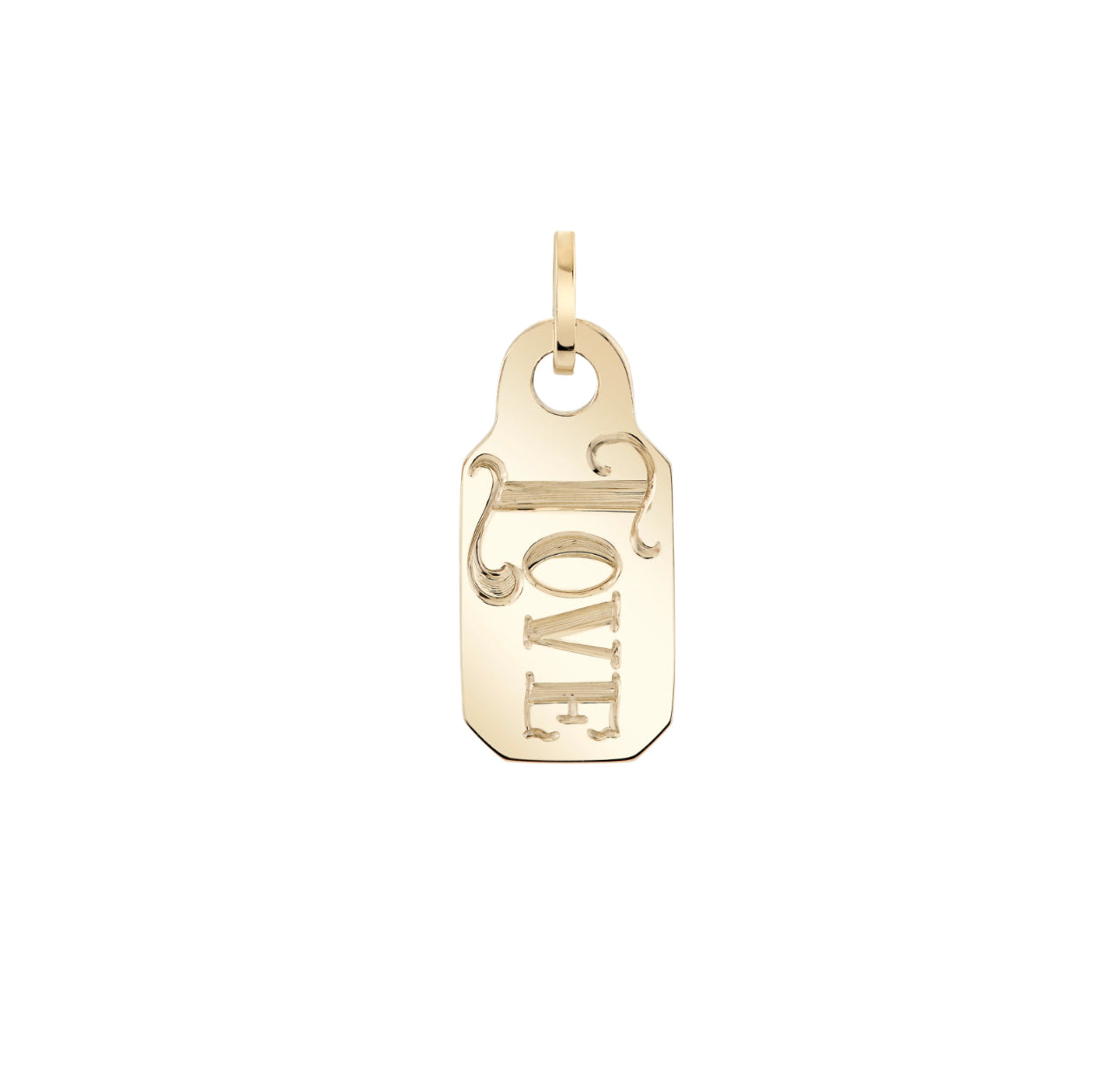Personalized Name It Price Tag Charm Necklace