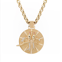 Lovebirds Medallion Pendant Necklace