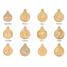 Zodiac Medallion Charm Necklace