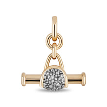 Diamond Floret Toggle Bar Pendant
